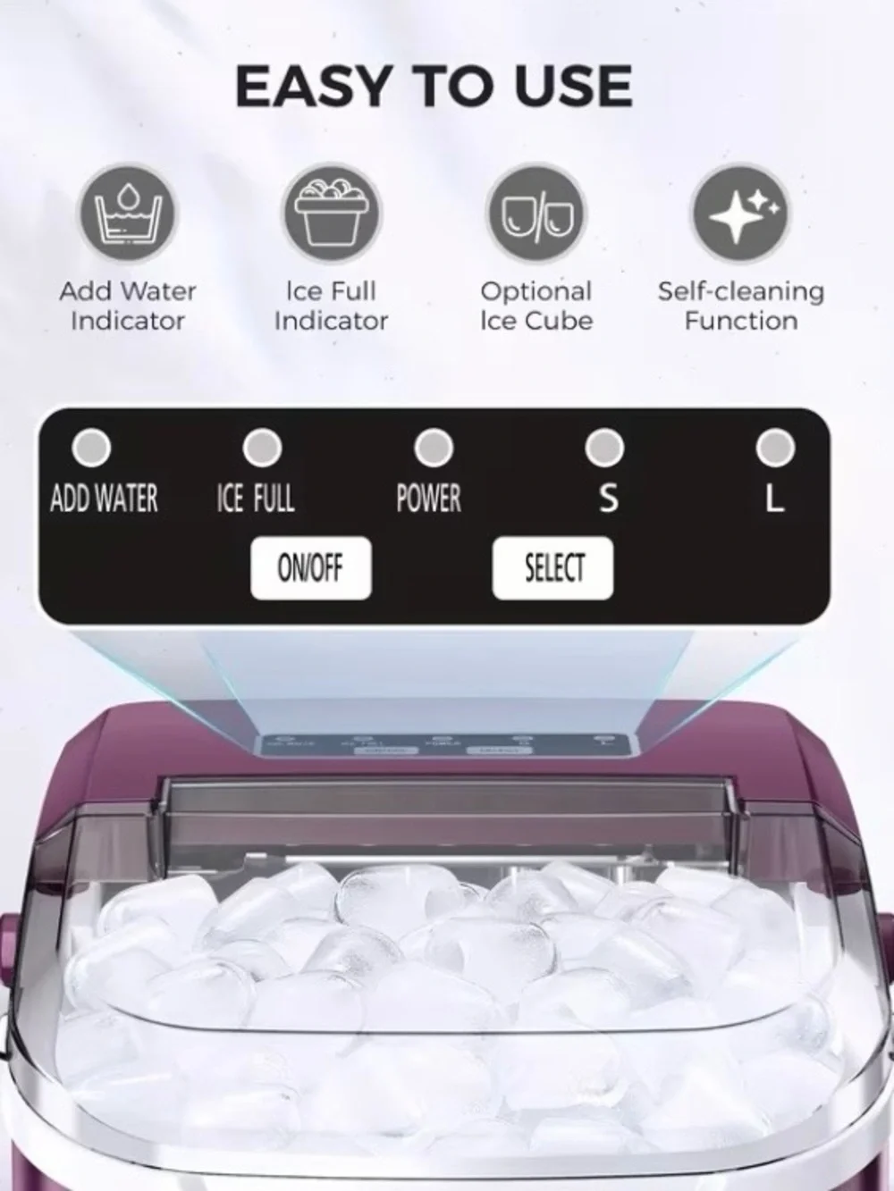 Amazon Portable Ice Maker Machine in Aqua Green